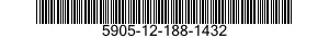 5905-12-188-1432 RESISTOR,FIXED,FILM 5905121881432 121881432