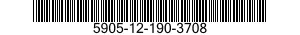 5905-12-190-3708 RESISTOR,FIXED,FILM 5905121903708 121903708