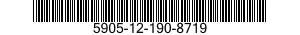 5905-12-190-8719 RESISTOR,FIXED,WIRE WOUND 5905121908719 121908719