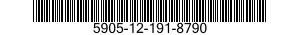 5905-12-191-8790 RESISTOR,FIXED,FILM 5905121918790 121918790