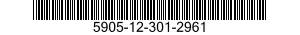 5905-12-301-2961 RESISTOR,FIXED,COMPOSITION 5905123012961 123012961