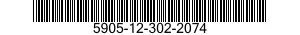 5905-12-302-2074 HEATING ELEMENT,ELECTRICAL,NONIMMERSION TYPE 5905123022074 123022074