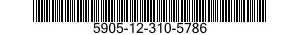 5905-12-310-5786 RESISTOR,VARIABLE,NON-WIRE WOUND 5905123105786 123105786