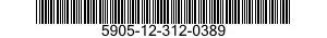 5905-12-312-0389 RESISTOR,FIXED,FILM 5905123120389 123120389