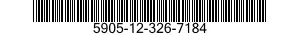 5905-12-326-7184 RESISTOR,FIXED,FILM 5905123267184 123267184