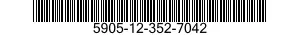 5905-12-352-7042 RESISTOR,VARIABLE,WIRE WOUND,PRECISION 5905123527042 123527042