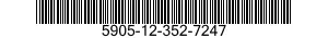 5905-12-352-7247 RESISTOR,FIXED,FILM 5905123527247 123527247