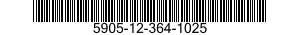 5905-12-364-1025 RESISTOR,THERMAL 5905123641025 123641025