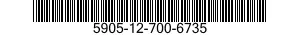 5905-12-700-6735 RESISTOR,THERMAL 5905127006735 127006735
