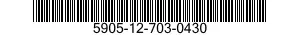 5905-12-703-0430 RESISTOR NETWORK,VOLTAGE SENSITIVE 5905127030430 127030430