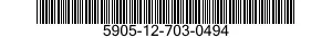 5905-12-703-0494 RESISTOR NETWORK,VOLTAGE SENSITIVE 5905127030494 127030494