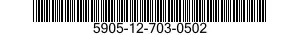 5905-12-703-0502 RESISTOR NETWORK,VOLTAGE SENSITIVE 5905127030502 127030502