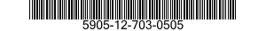 5905-12-703-0505 RESISTOR NETWORK,VOLTAGE SENSITIVE 5905127030505 127030505