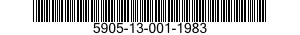 5905-13-001-1983 RESISTOR,VARIABLE,WIRE WOUND,PRECISION 5905130011983 130011983