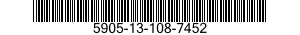 5905-13-108-7452 RESISTOR,VARIABLE,N 5905131087452 131087452