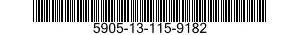 5905-13-115-9182 RESISTOR,FIXED,COMPOSITION 5905131159182 131159182