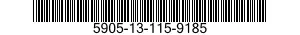 5905-13-115-9185 RESISTOR,FIXED,COMPOSITION 5905131159185 131159185