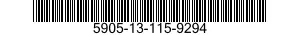 5905-13-115-9294 RESISTOR,FIXED,FILM 5905131159294 131159294