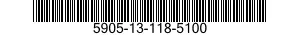 5905-13-118-5100 RESISTOR,VARIABLE 5905131185100 131185100