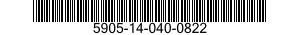 5905-14-040-0822  5905140400822 140400822