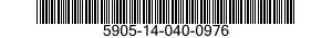 5905-14-040-0976  5905140400976 140400976