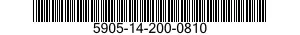5905-14-200-0810 RESISTOR,FIXED,COMPOSITION 5905142000810 142000810