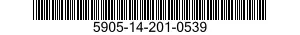 5905-14-201-0539 RESISTOR,FIXED,COMPOSITION 5905142010539 142010539