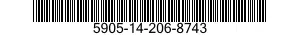 5905-14-206-8743 RESISTOR,VARIABLE,NONWIRE WOUND,NONPRECISION 5905142068743 142068743