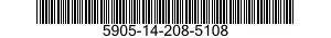 5905-14-208-5108 RESISTOR,VARIABLE,NONWIRE WOUND,NONPRECISION 5905142085108 142085108