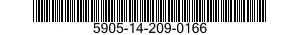 5905-14-209-0166 RESISTOR,FIXED,COMPOSITION 5905142090166 142090166