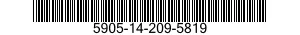 5905-14-209-5819 RESISTOR,VARIABLE,WIRE WOUND,NONPRECISION 5905142095819 142095819