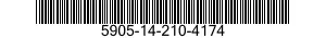 5905-14-210-4174 RESISTOR,FIXED,WIRE WOUND,INDUCTIVE 5905142104174 142104174