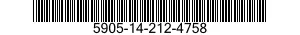 5905-14-212-4758 RESISTOR,FIXED,FILM 5905142124758 142124758