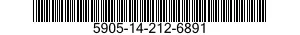5905-14-212-6891 RESISTOR,FIXED,COMPOSITION 5905142126891 142126891