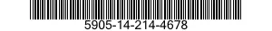 5905-14-214-4678 RESISTOR,FIXED,WIRE WOUND,INDUCTIVE 5905142144678 142144678