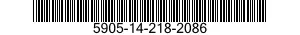 5905-14-218-2086 RESISTOR,FIXED,FILM 5905142182086 142182086