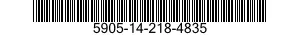 5905-14-218-4835  5905142184835 142184835