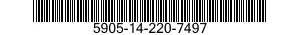 5905-14-220-7497 RESISTOR,FIXED,WIRE WOUND,INDUCTIVE 5905142207497 142207497