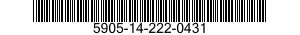 5905-14-222-0431 RESISTOR,VARIABLE,NONWIRE WOUND,NONPRECISION 5905142220431 142220431