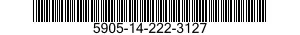 5905-14-222-3127 RESISTOR,FIXED,WIRE WOUND,INDUCTIVE 5905142223127 142223127