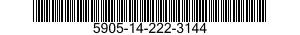 5905-14-222-3144 RESISTOR,FIXED,WIRE WOUND,INDUCTIVE 5905142223144 142223144