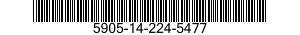 5905-14-224-5477 RESISTOR,FIXED,FILM 5905142245477 142245477