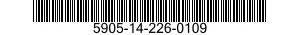 5905-14-226-0109  5905142260109 142260109