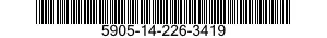 5905-14-226-3419 RESISTOR,THERMAL 5905142263419 142263419
