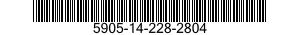 5905-14-228-2804  5905142282804 142282804