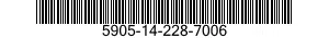 5905-14-228-7006 RESISTOR,FIXED,WIRE WOUND,INDUCTIVE 5905142287006 142287006
