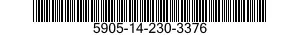 5905-14-230-3376 RESISTOR,FIXED,WIRE WOUND,INDUCTIVE 5905142303376 142303376