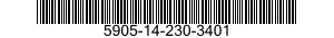 5905-14-230-3401 RESISTOR,FIXED,WIRE WOUND,INDUCTIVE 5905142303401 142303401