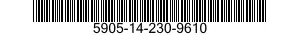 5905-14-230-9610  5905142309610 142309610