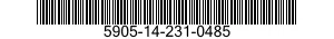 5905-14-231-0485 RESISTOR,FIXED,WIRE WOUND,INDUCTIVE 5905142310485 142310485